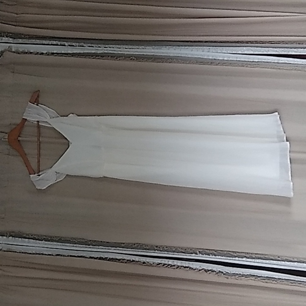 NWT Express Cream Midi Dress Drop Shoulder